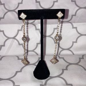 Forever 21 Diamond Dangle Earrings